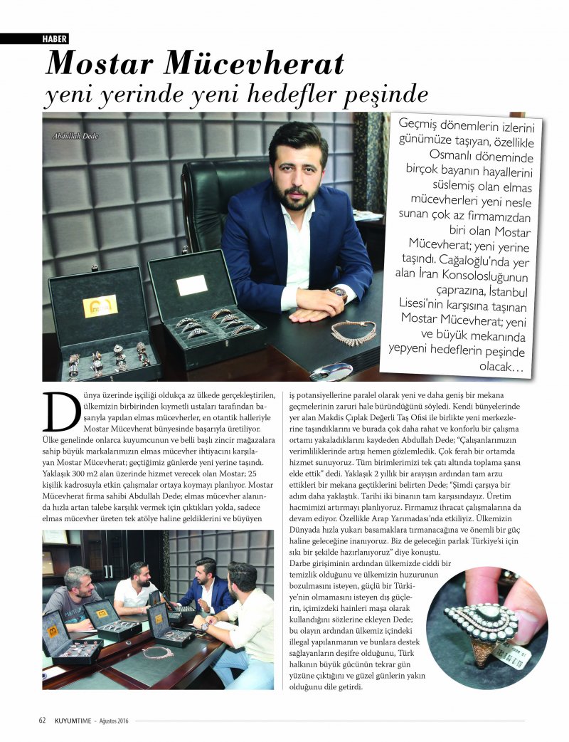 KUYUMTIME MAGAZİNE AUGUST 2016